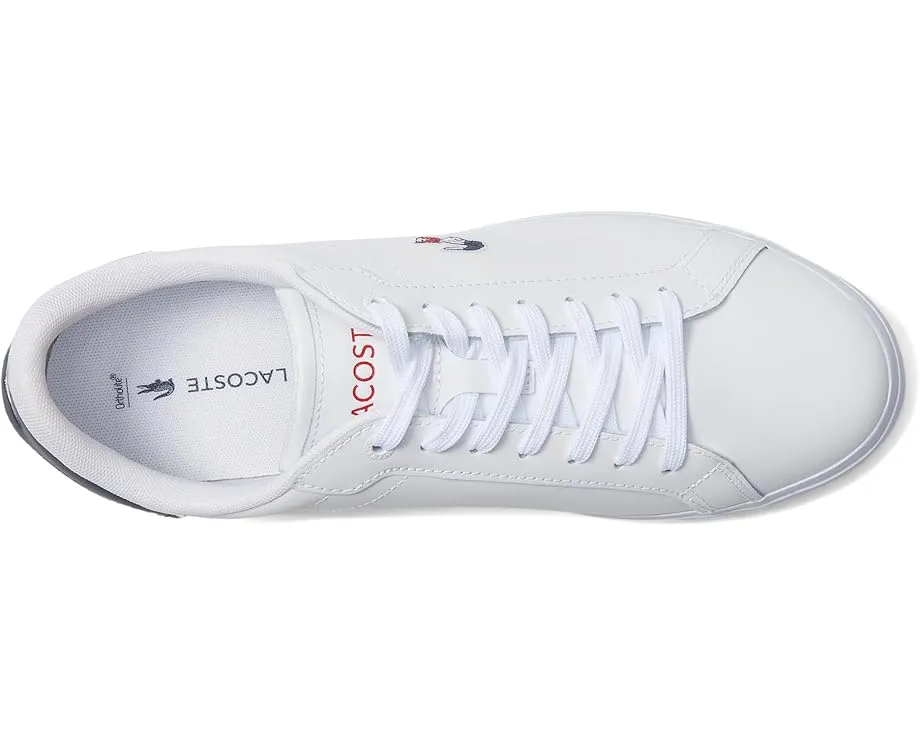 Кожаные кроссовки Lacoste Powercourt с контрастными элементами