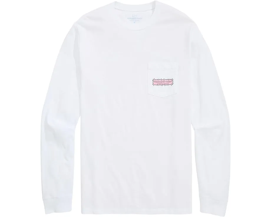 Длинная футболка String Lights Pups с карманом и принтом от Vineyard Vines