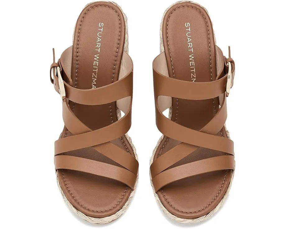 Босоножки Stuart Weitzman Sai Espadrille Wedge на танкетке из джута