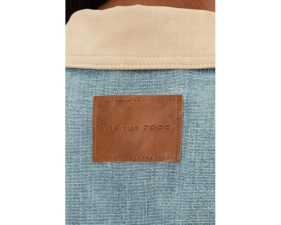 Джинсовая куртка Free People We The Free Lemon с контрастным воротником