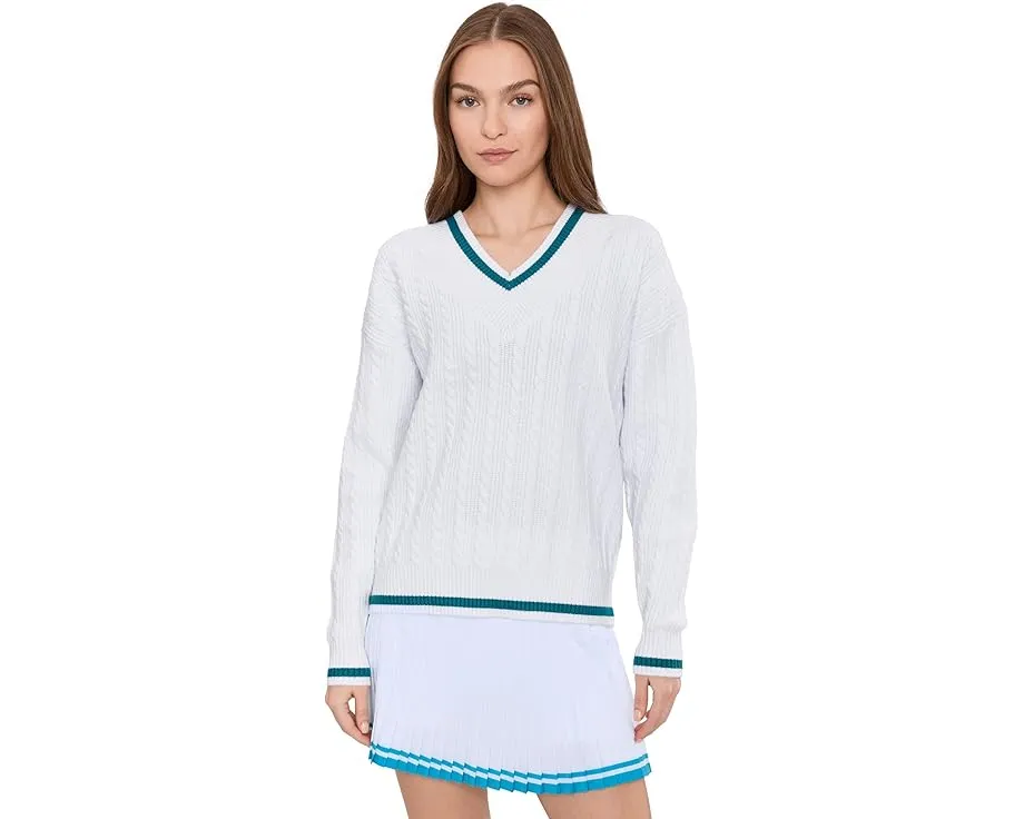 Свитер Montana с вязаными манжетами и V-образным вырезом