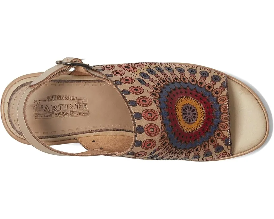 L'Artiste by Spring Step Сандалии Stevienix с платформой и росписью по всей поверхности