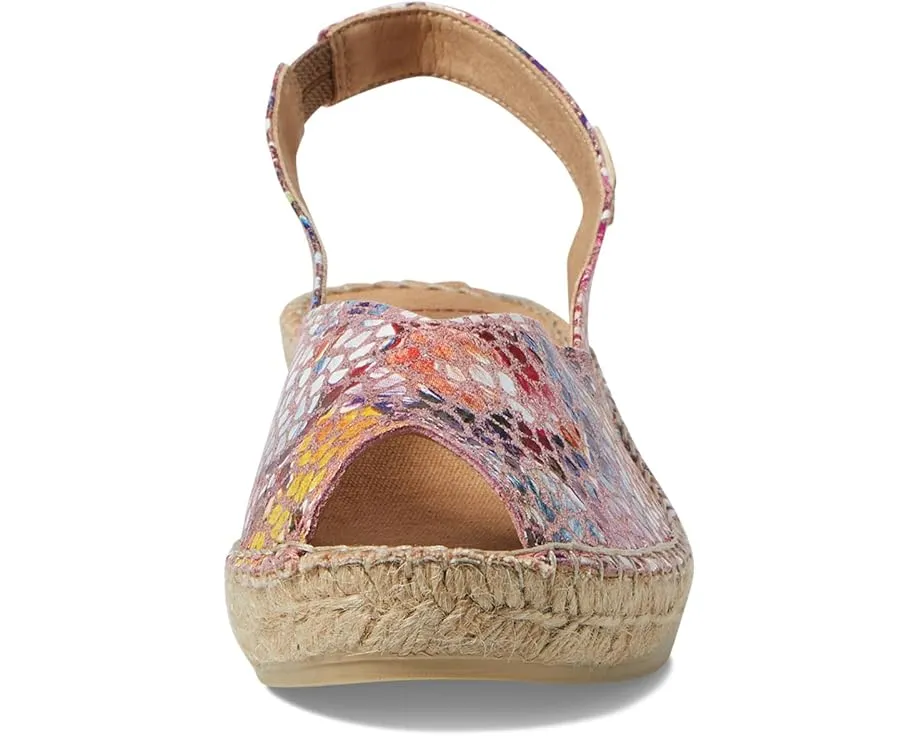 Эспадрильи Toni Pons Bernia PM с металлическим блеском и клиновидным каблуком