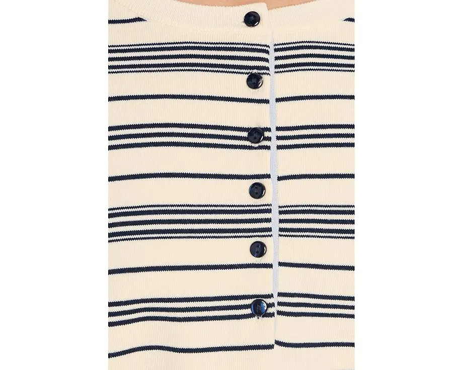 Свитер 525 america Vivienne Stripe Drop Shoulder Henley с полоской и планкой