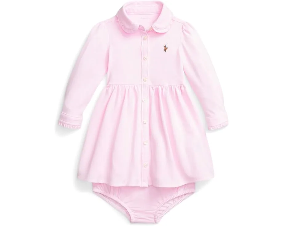 Платье и шортики Polo Ralph Lauren Kids из оксфордской сетки для младенцев