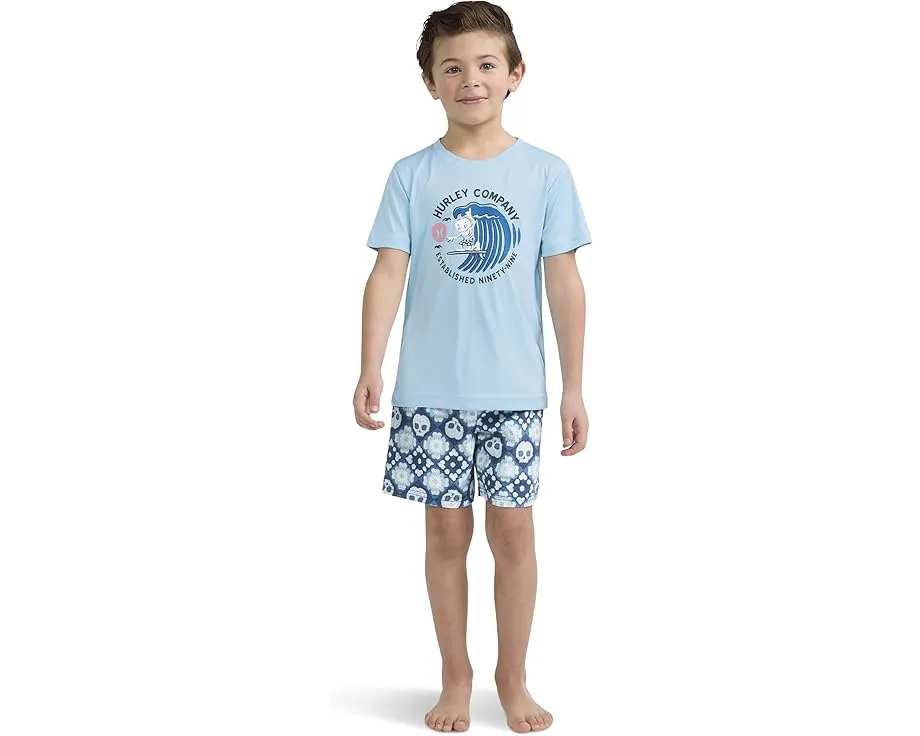 Купальный комплект Hurley Kids Crochet Skull с защитой UPF 50+