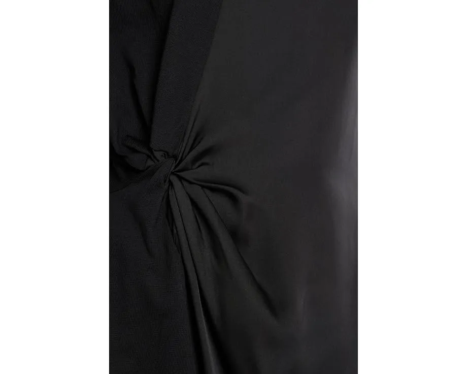 Платье Lana Lace от AllSaints с кружевом и рукавами фонарик