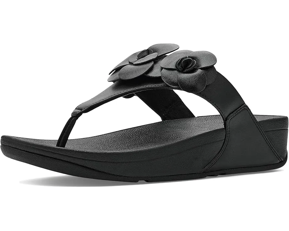 Сандалии FitFlop Lulu Flower с ремешком между пальцев и цветочным декором