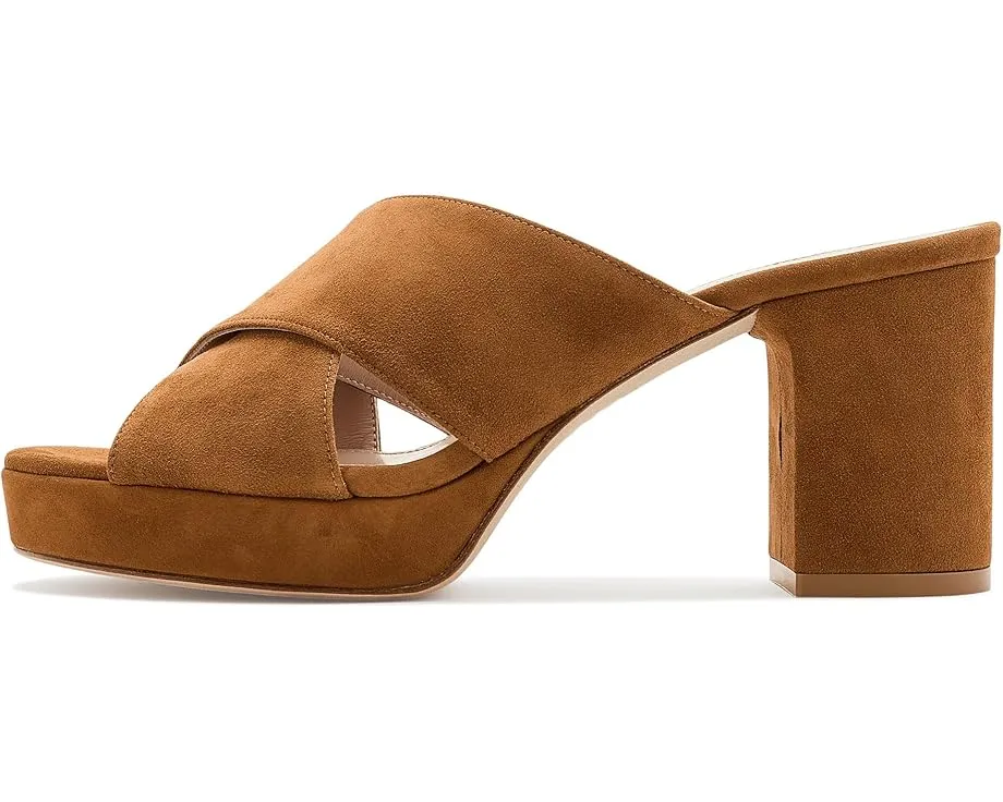 Stuart Weitzman Dayna Platform Slide босоножки на платформе черные