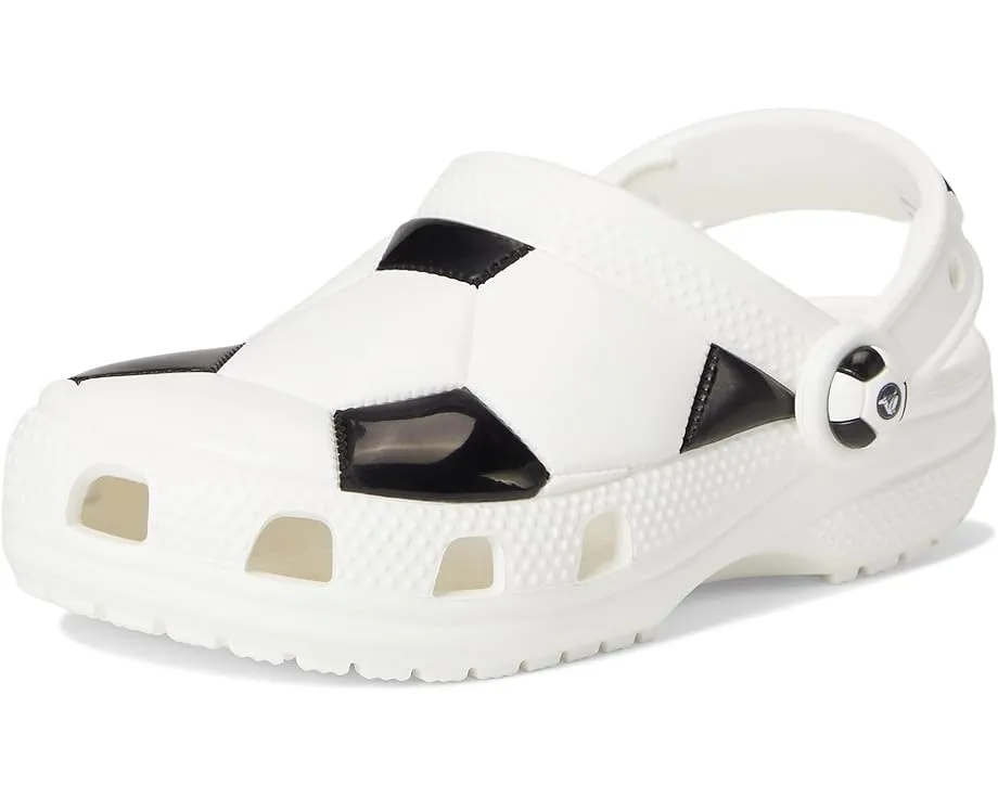 Crocs спортивные сабо Classic для малышей с футбольным принтом