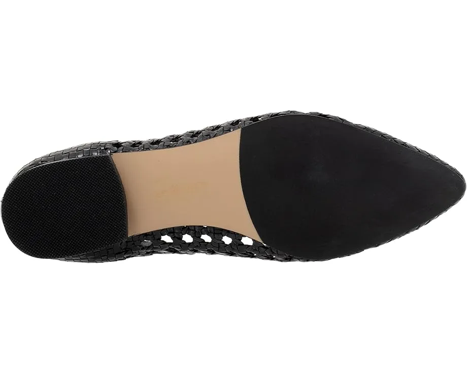 Балетки Edith с бантом и низким каблуком из плетеной кожи Trotters