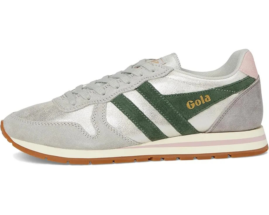 Кроссовки Gola Daytona Blaze с блестящими полосками и кожаным верхом