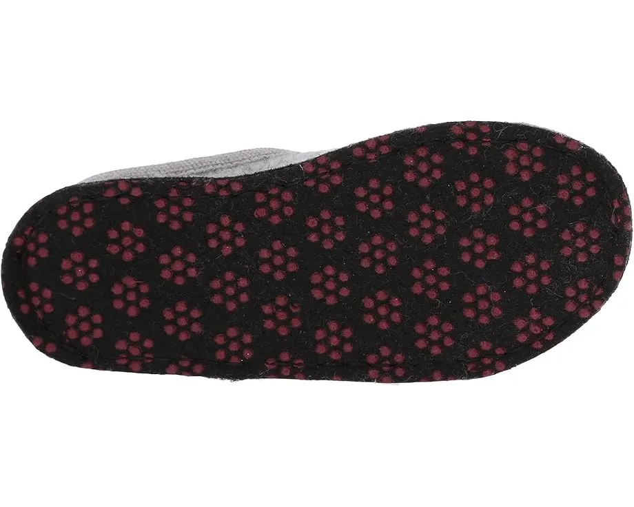 Тапочки Haflinger Sassy из вареной шерсти с аппликацией котенка