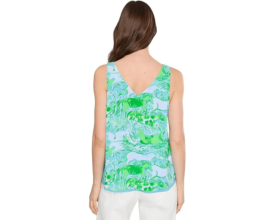 Топ Lilly Pulitzer Florin с прямым подолом и V-образным вырезом