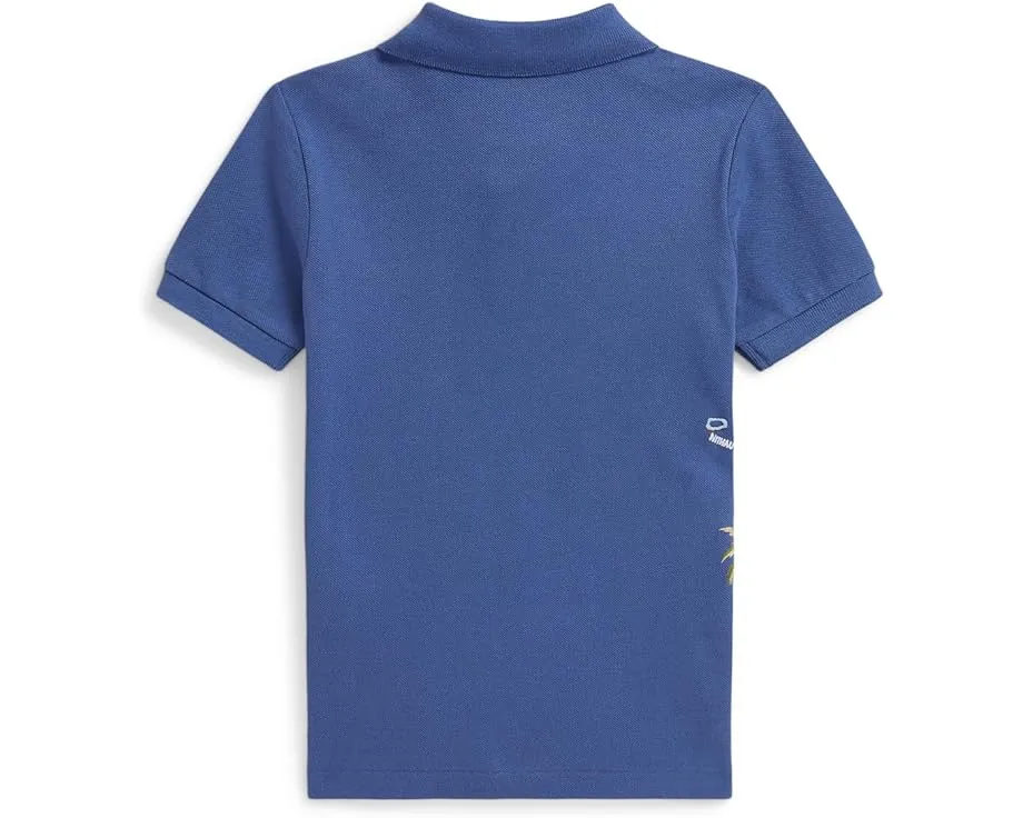 Детская хлопковая поло Polo Ralph Lauren с вышивкой