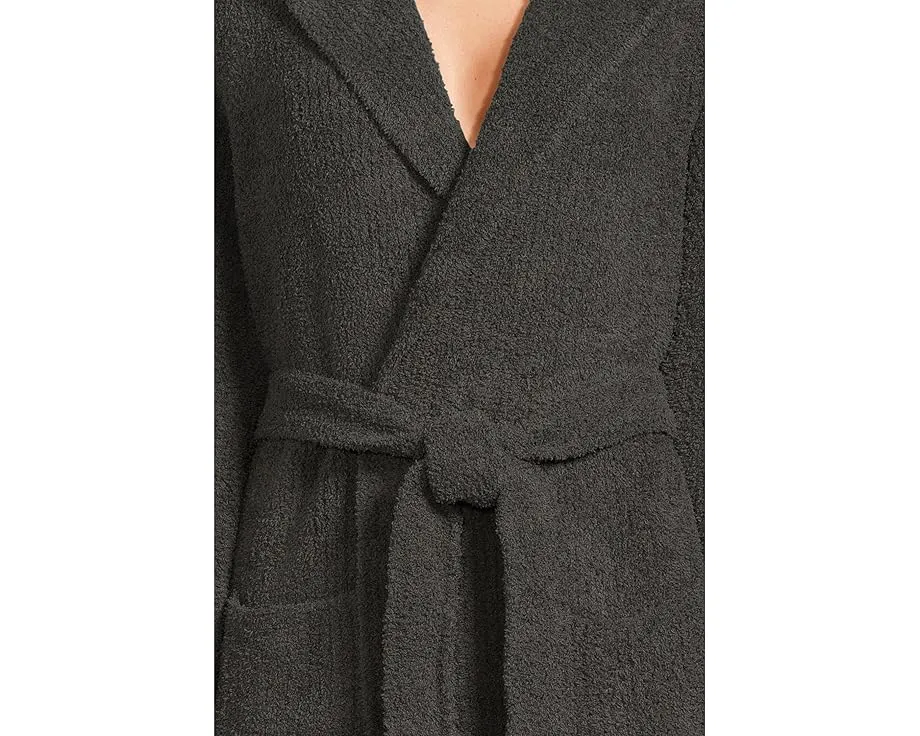 Халат Barefoot Dreams CozyChic с капюшоном и ребристой текстурой