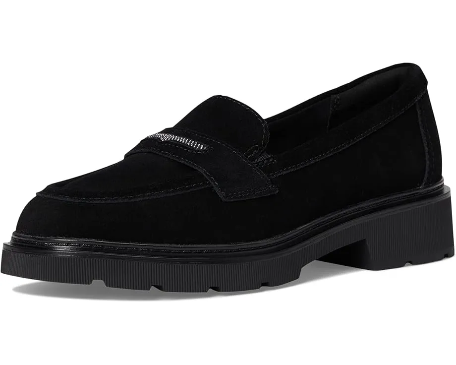 Лоферы Clarks Lauryl Step из замши с эластичной вставкой и стелькой Ultimate Comfort