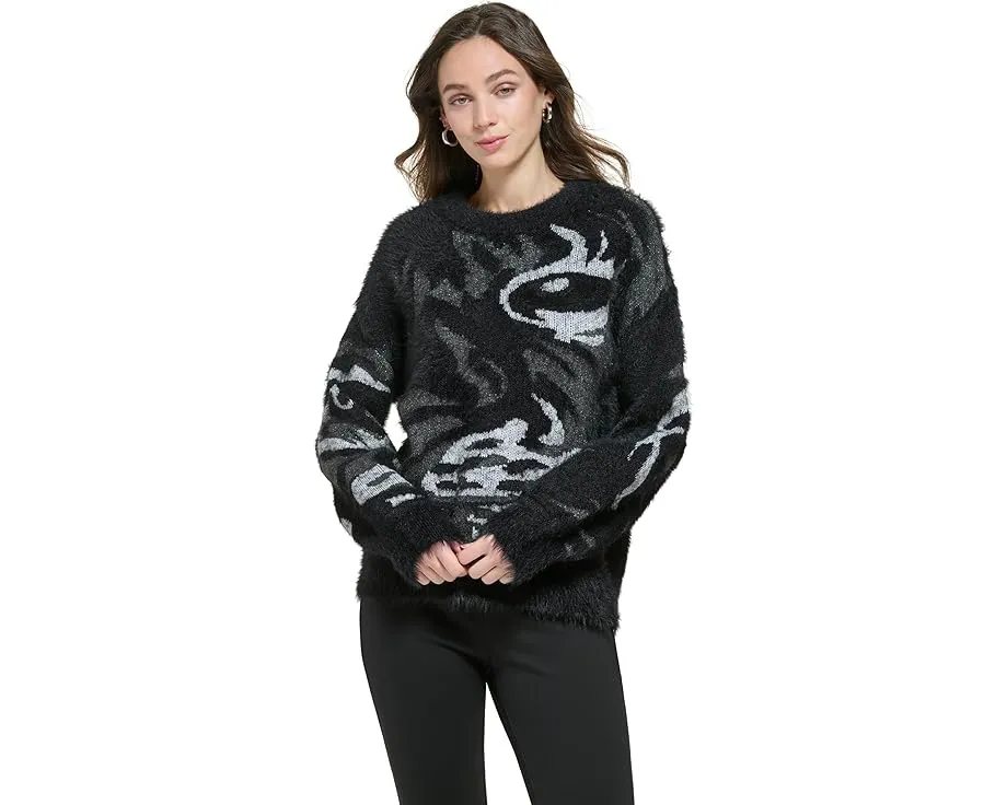 Свитер DKNY Long Sleeve Tiger Eye с длинным рукавом