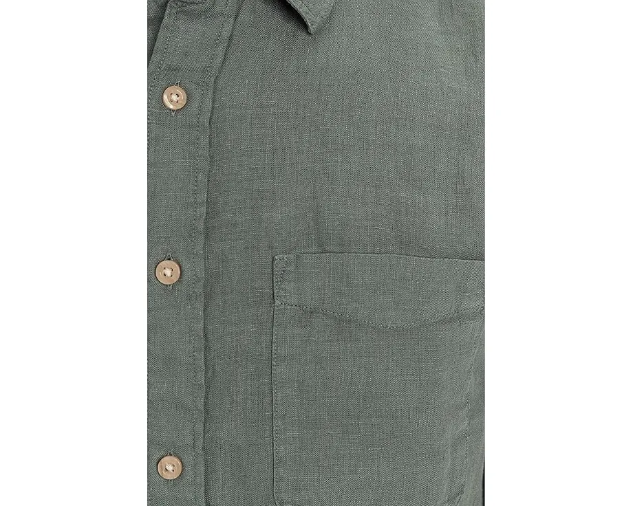 Рубашка Faherty Laguna Linen Shirt из европейского льна с длинными рукавами