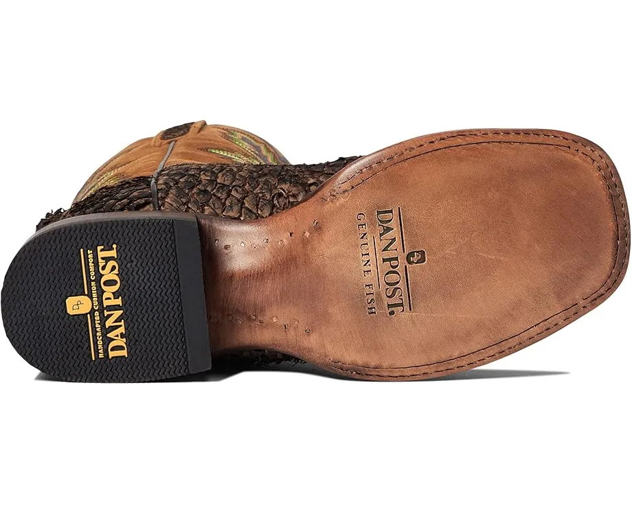 Ковбойские сапоги Dorsal с широким квадратным носком и рельефным голенищем от Dan Post