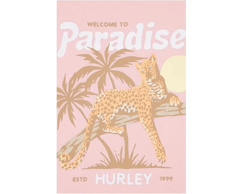 Футболка Hurley Kids Paradise с тропическим принтом и круглым вырезом