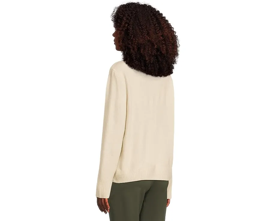 Свитер Vince Camuto с круглым вырезом и узором розы