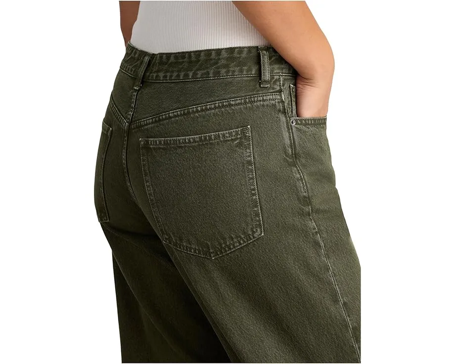 Джинсы Madewell Darted Barrel-Leg с расклешенным силуэтом в цвете Mossy Umber