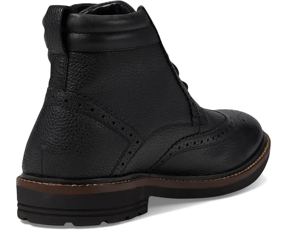 Кожаные ботинки Nunn Bush Odell 2.0 Wingtip с круглым носком и технологией Dual Comfort