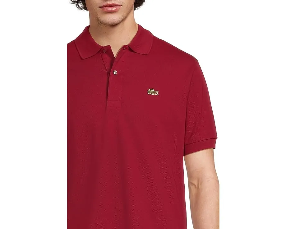 Поло Lacoste L1212 Classic Pique из хлопкового пике с вышитым крокодилом