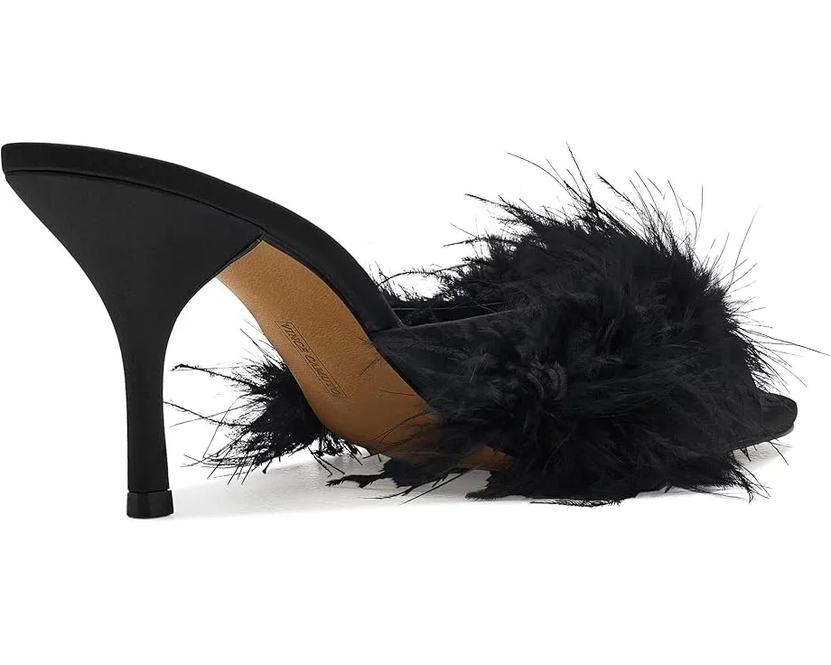 Сандалии-мюли Vince Camuto Paelly на высоком каблуке с перьями