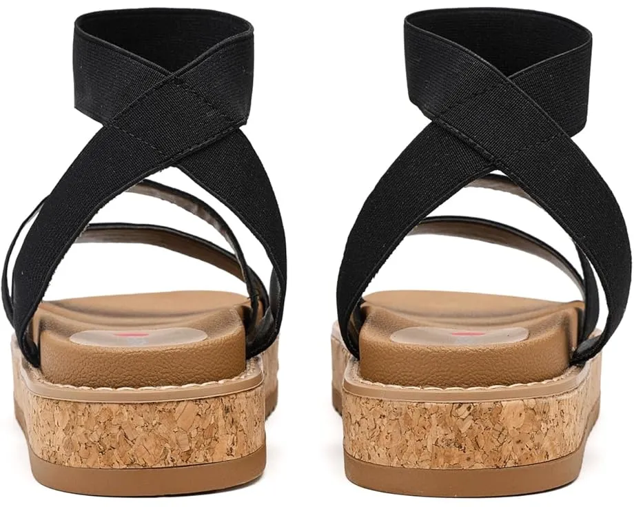 Детские сандалии Steve Madden Kids Avril с эластичными ремешками и подошвой из пробки