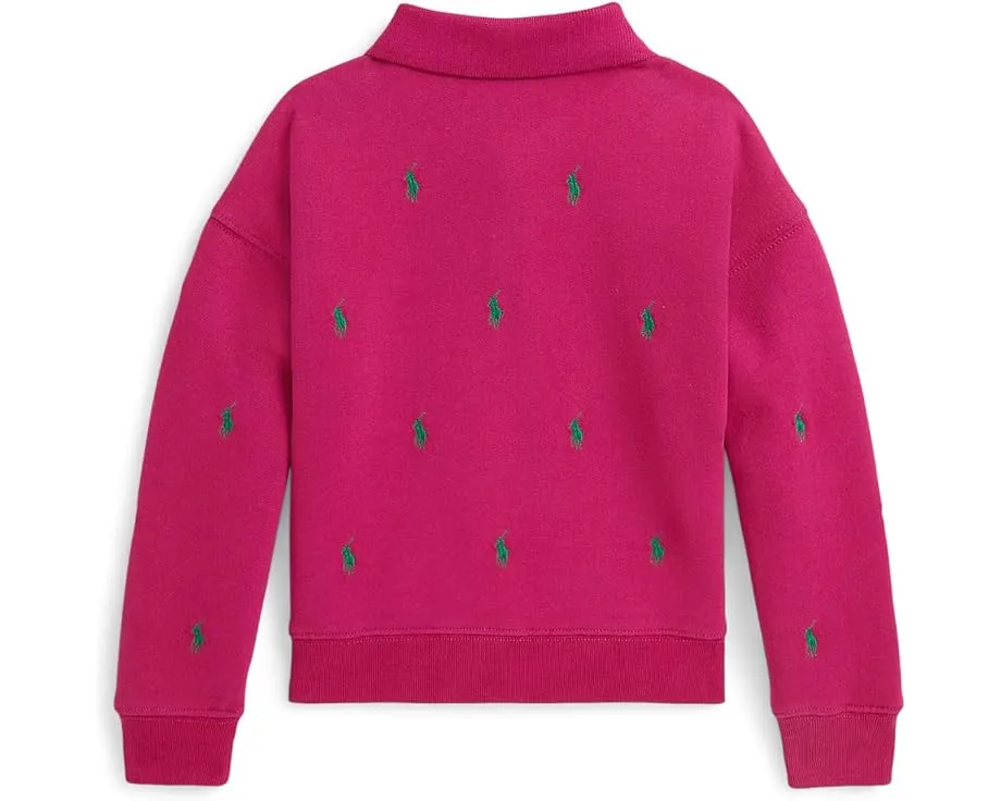 Polo Ralph Lauren Kids Свитшот-поло из флиса с принтом Polo Pony для малышей