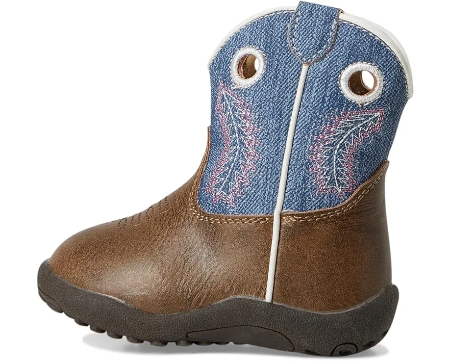 Сапоги Cowbabies Willow с джинсовым голенищем и перьевым швом