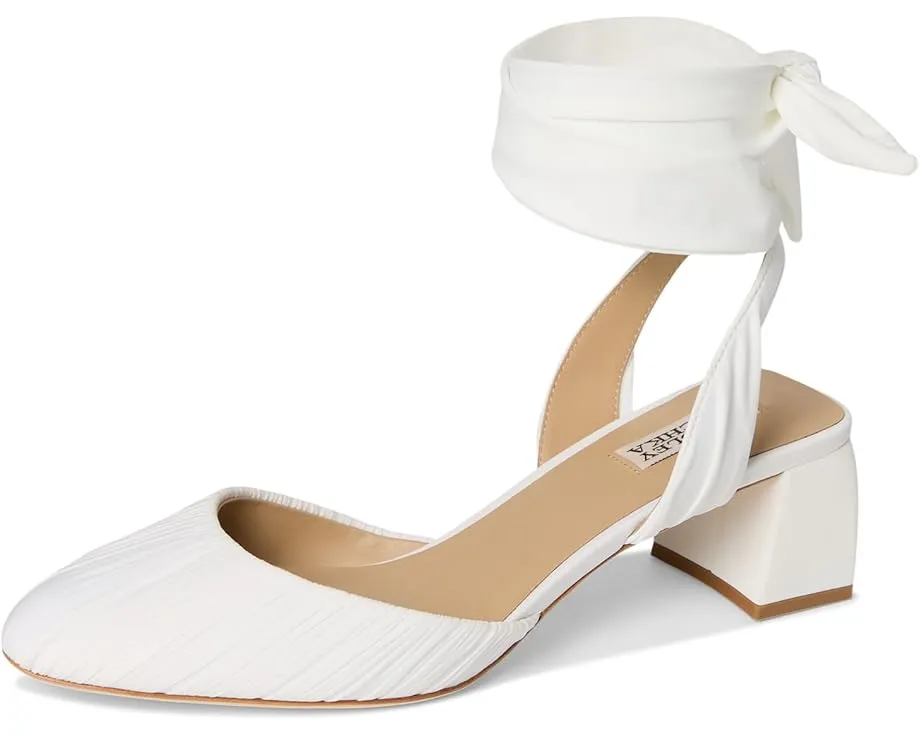 Туфли-лодочки Badgley Mischka Ofelia на устойчивом каблуке из шелка