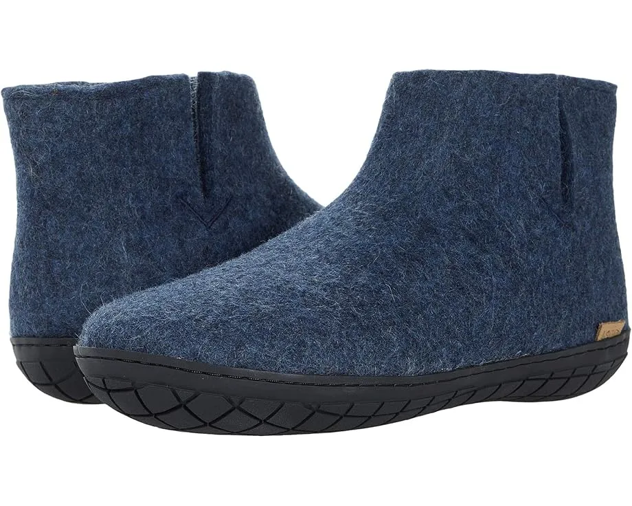 Glerups шерстяные ботинки с резиновой подошвой для дома и улицы