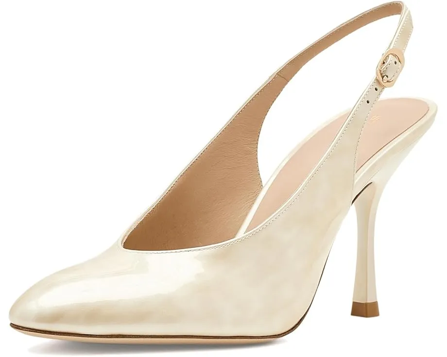 Туфли Stuart Weitzman Madison Slingback 85 на шпильке с острым носком и ремешком