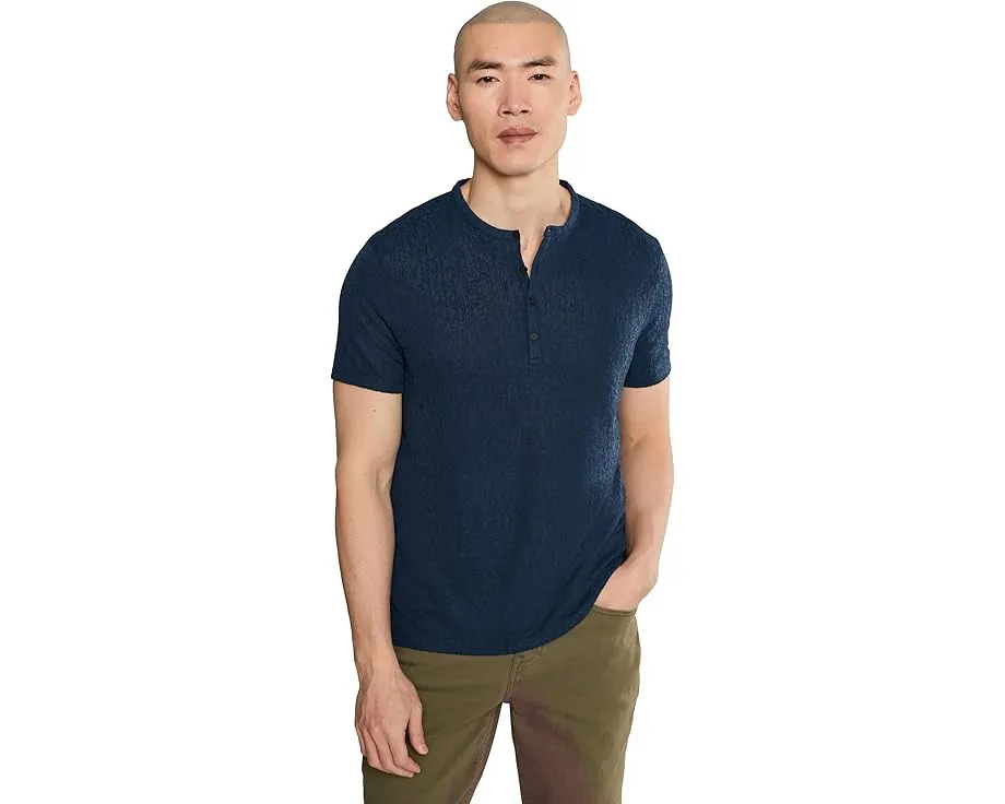 Футболка John Varvatos Egon Henley с планкой на четырех пуговицах