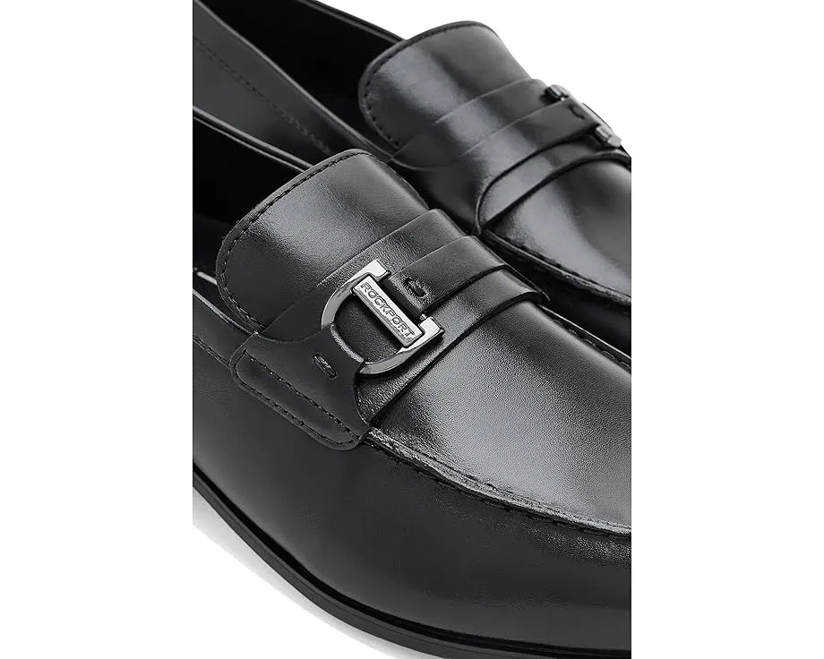 Лоферы Rockport Carlo из черной кожи с металлической деталью