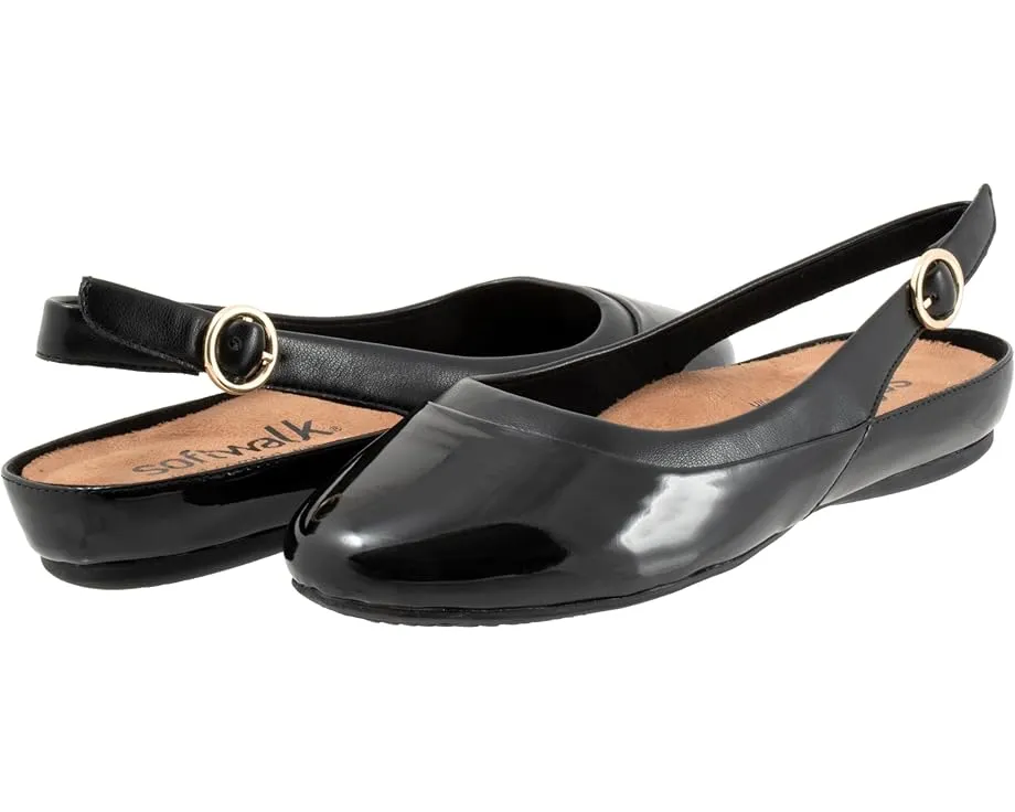 Туфли SoftWalk Sheffield из кожи с застежкой на пряжку и съемной стелькой