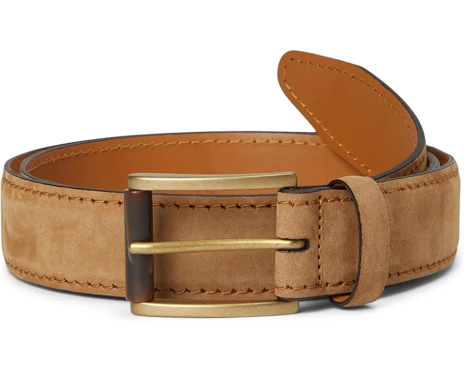 Ремень Johnston & Murphy Hartford из мягкой нубуковой кожи с латунной пряжкой