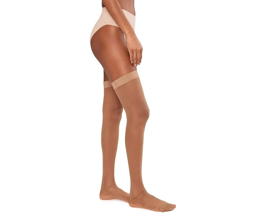 Чулки Wolford Individual 10 Stay-Up с широкой резинкой и невидимым мыском