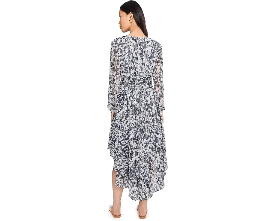 Макси-платье Vince Camuto с V-образным вырезом и завязкой на талии