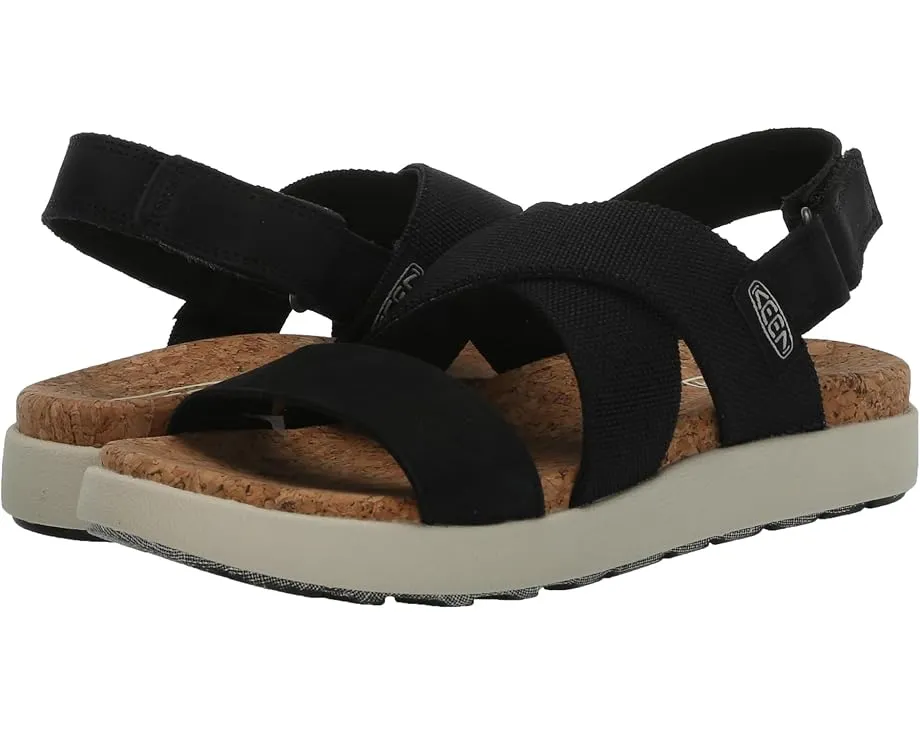 Босоножки KEEN Elle Crisscross на платформе с переплетением и застежкой-пряжкой