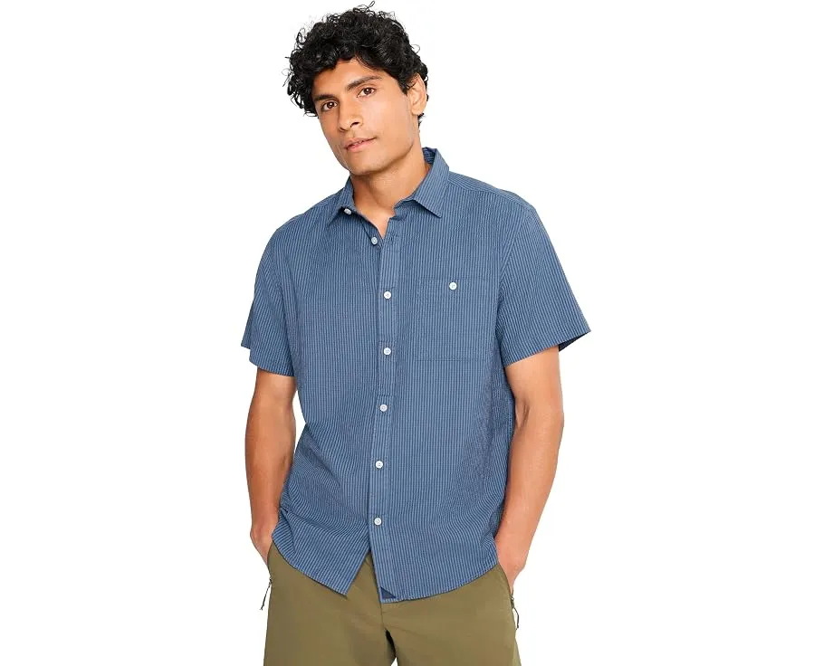Рубашка UNTUCKit Performance Short Sleeve Forbes Seersucker с отводом влаги
