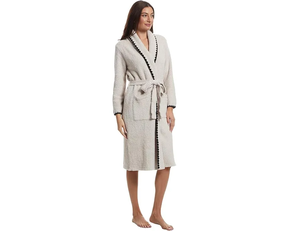 Халат Barefoot Dreams Cozychic с отделкой blanket stitch и поясом