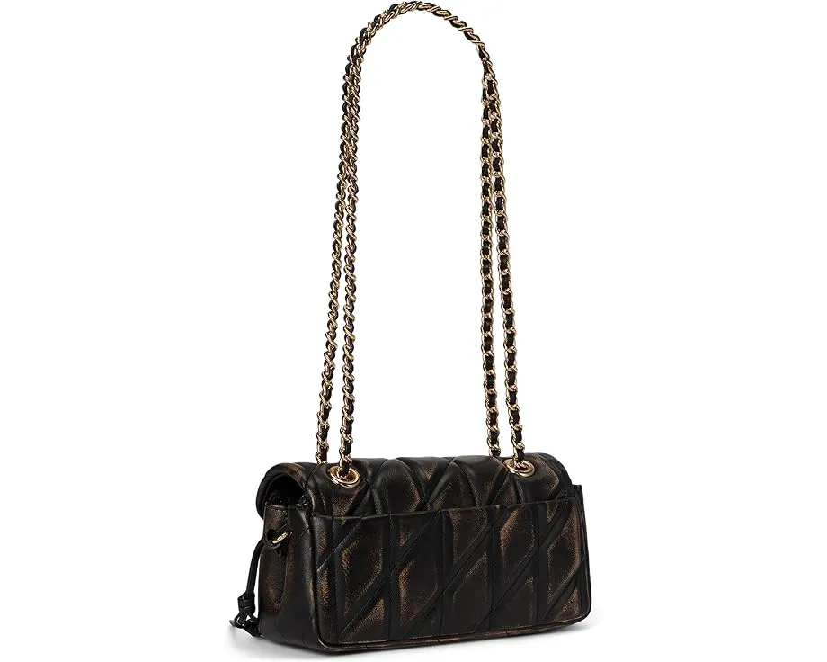 Сумка COACH Tabby через плечо 20 с стежкой и цепным ремнем из состаренной кожи