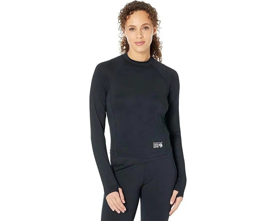 Лонгслив Mountain Hardwear Crater Lake с защитой UPF 50 и укороченным кроем