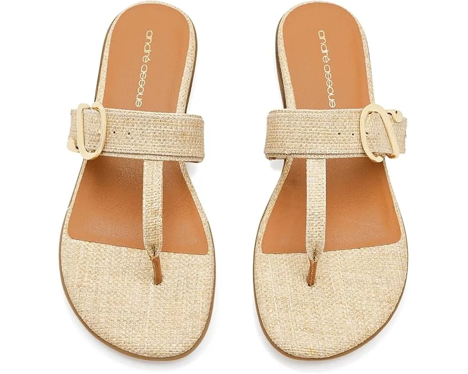 Сандалии Andre Assous Nix с декоративной пряжкой и мягким верхом из кожи