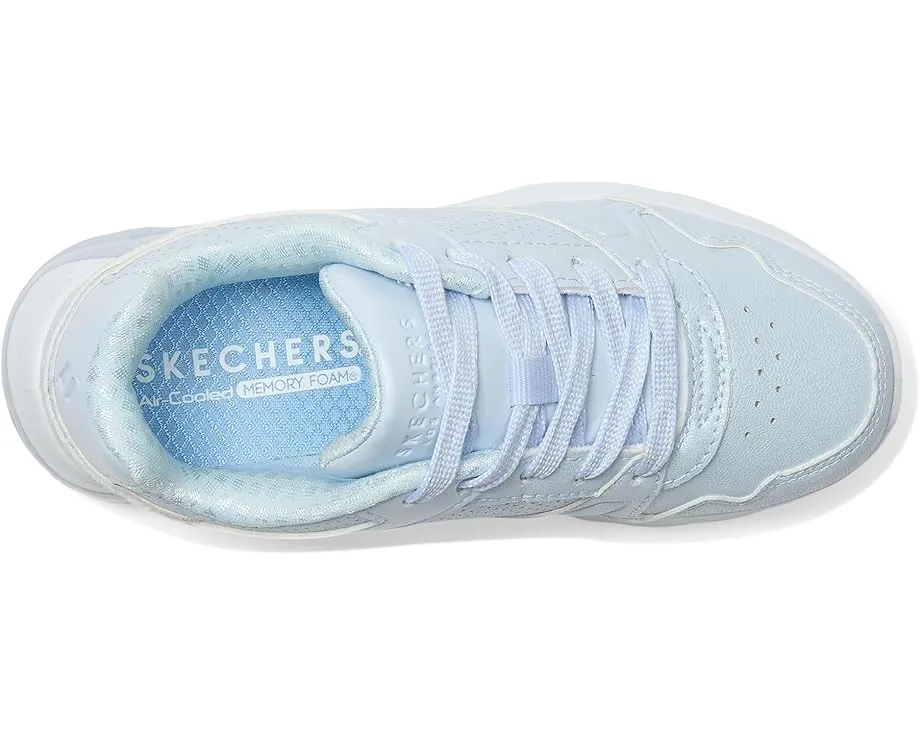 Детские кроссовки Skechers Uno Lite 2.0 с блестящим верхом и памятью формы
