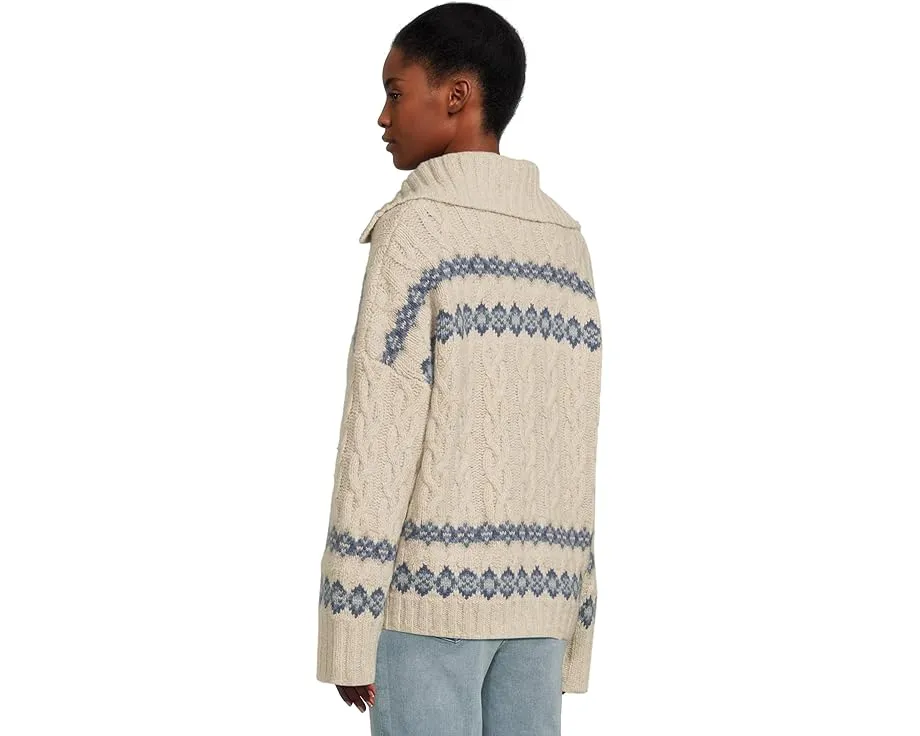 Кардиган Faherty Highland Fairisle из смеси мериносовой шерсти и хлопка